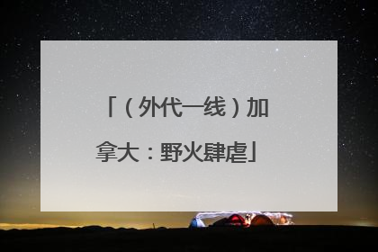 （外代一线）加拿大：野火肆虐